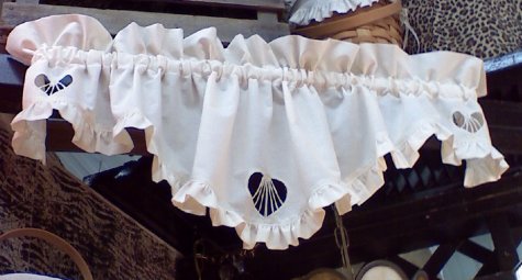 Ruffled Cutwork Valance